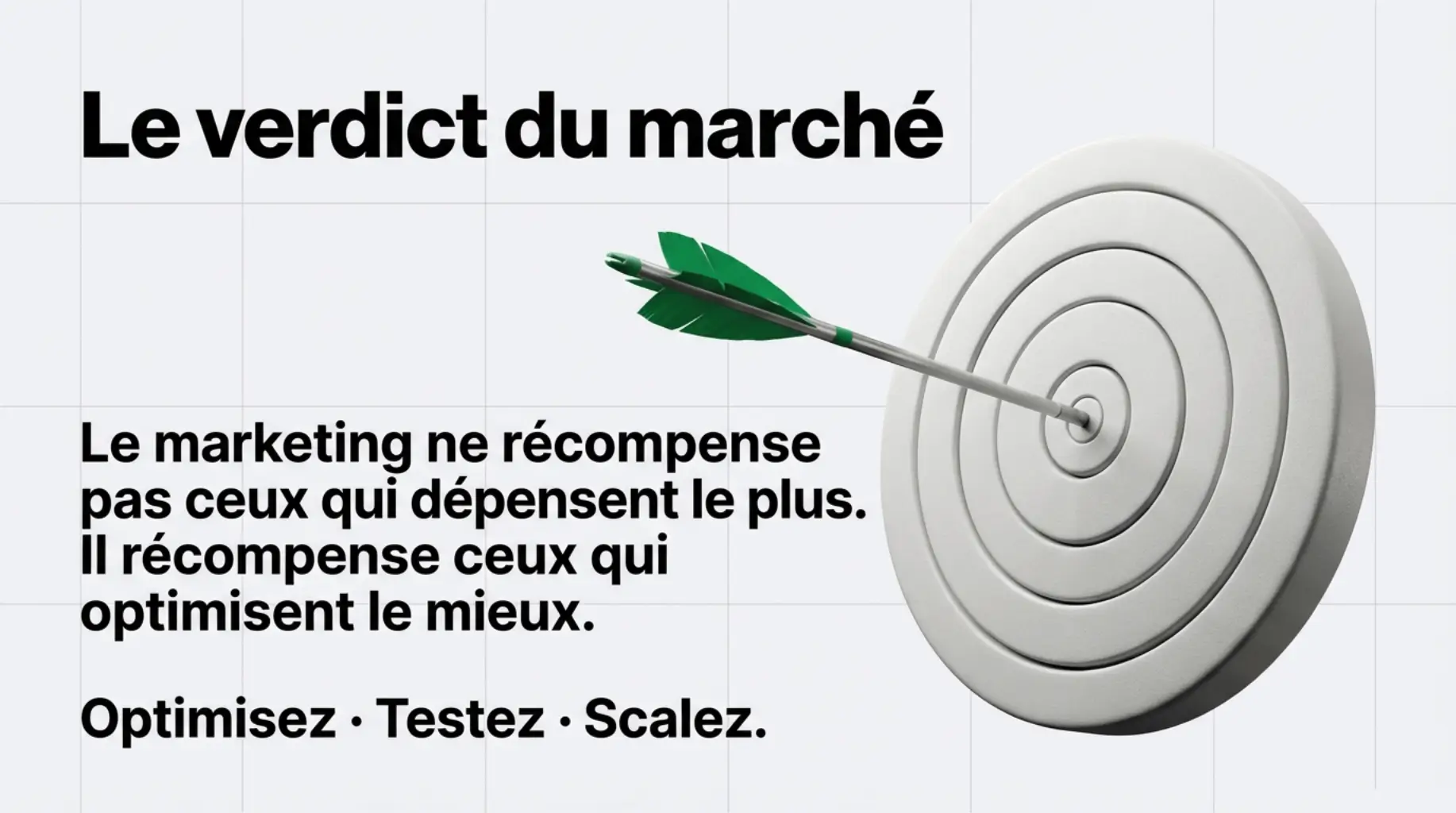 verdict du marche pour optimiser tester puis scaler la croissance